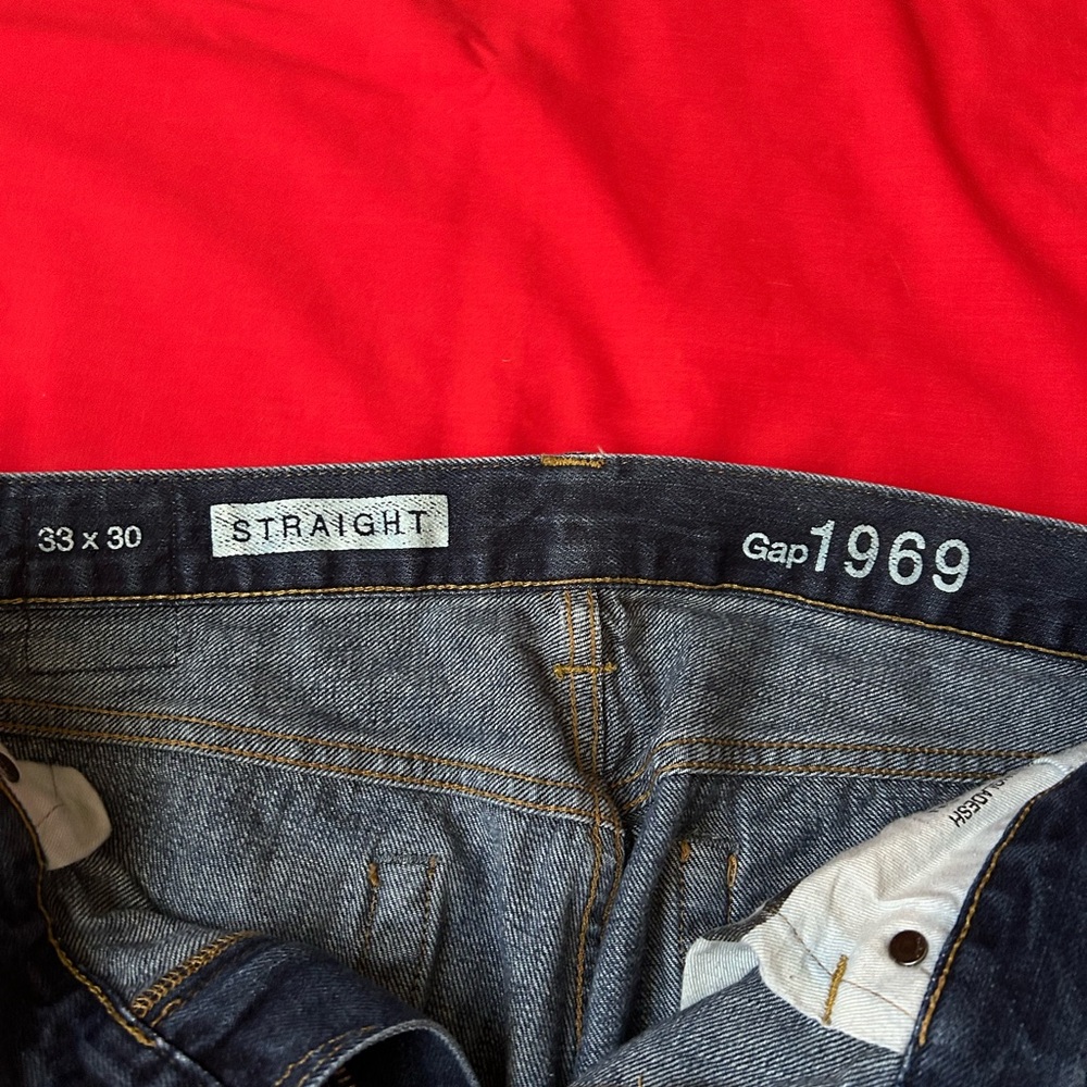 GAP 1969 Men's Straight Jeans - Classic Blue